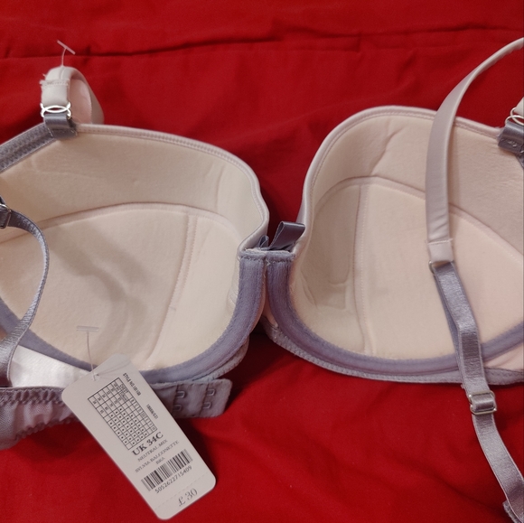 Boux Avenue padded bra with lace cups - NWT - 34C - Picture 4 of 5